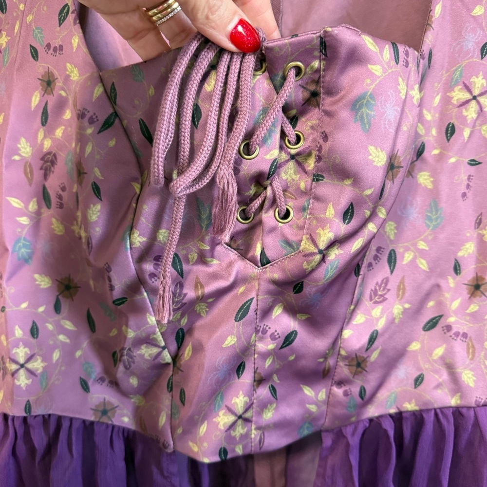 Her Universe Disney Hocus Pocus Sarah Peplum Lace-Up long sleeve top size XL - Picture 6 of 13